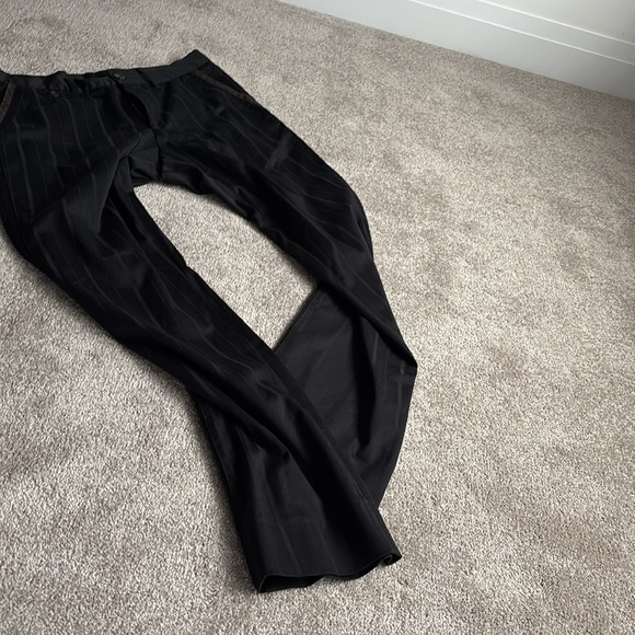 Just Cavalli Textured Striped loose fit dress pants Sz 54 - Picture 16 of 16
